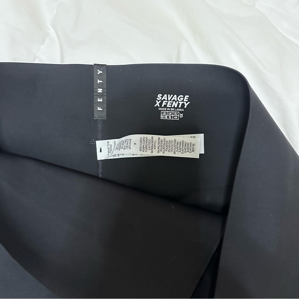 Savage Fenty Hotline High-Waist Legging Black Caviar Pink Accents Size 1x - Picture 3 of 3